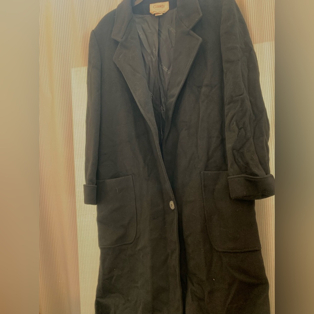 Black Wool Women's Coat